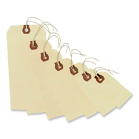 Workstation Shipping Tags; No 8 Strung; 6.25 in. x 3.13 in.; 1000;BX; Manila TH523706